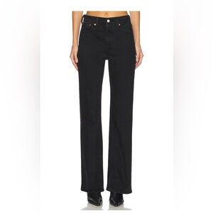 LEVI’S black wedgie boot jeans